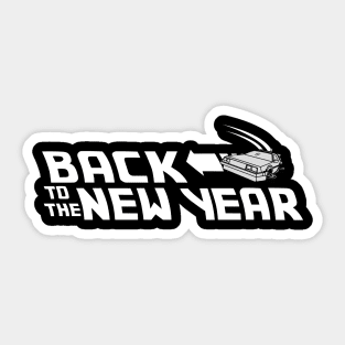 Back to the New Year (Back to the Future) Sticker